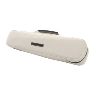 Photo: NAHOK Flute Case Bag B Foot [Amadeus/wf] White / Chocolate Genuine Leather Handle {Waterproof, Temperature Adjustment & Shock Absorb}