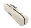 Photo3: NAHOK Flute Case Bag B Foot [Amadeus/wf] White / Chocolate Genuine Leather Handle {Waterproof, Temperature Adjustment & Shock Absorb}