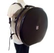 Photo6: NAHOK Backpack style 14inch Snare Drum Case with big snappie [Great Gatsby 2] Black / Scarlet {Waterproof, Temperature Adjustment & Shock Absorb}