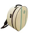 Photo9: NAHOK Backpack style 14inch Snare Drum Case with big snappie [Great Gatsby 2] Ivory / Peacock Green {Waterproof, Temperature Adjustment & Shock Absorb}