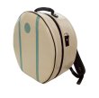 Photo10: NAHOK Backpack style 14inch Snare Drum Case with big snappie [Great Gatsby 2] Ivory / Peacock Green {Waterproof, Temperature Adjustment & Shock Absorb}