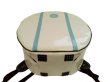 Photo6: NAHOK Backpack style 14inch Snare Drum Case with big snappie [Great Gatsby 2] Ivory / Peacock Green {Waterproof, Temperature Adjustment & Shock Absorb}