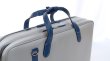 Photo7: NAHOK Briefcase for Flute, Oboe, Clarinet [Deniro/wf] Matte Light Grey / Navy Blue {Waterproof, Temperature Adjustment & Shock Absorb}