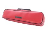 Photo: NAHOK Flute Case Bag B Foot [Amadeus/wf] Matte Scarlet / Black Genuine Leather Handle {Waterproof, Temperature Adjustment & Shock Absorb}