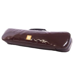 Photo: NAHOK Alto Flute Case Guard B Foot [Krysar/wf] Chocolate / Gold {Waterproof, Temperature Adjustment & Shock Absorb}