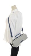 Photo6: NAHOK Piccolo Case Guard [Mancini2/wf]  Matte Light Gray / Deep Blue Genuine Leather Handle {Waterproof, Temperature Adjustment & Shock Absorb}