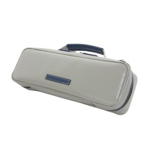 Photo: NAHOK Piccolo Case Guard [Mancini2/wf]  Matte Light Gray / Deep Blue Genuine Leather Handle {Waterproof, Temperature Adjustment & Shock Absorb}