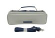 Photo5: NAHOK Piccolo Case Guard [Mancini2/wf]  Matte Light Gray / Deep Blue Genuine Leather Handle {Waterproof, Temperature Adjustment & Shock Absorb}
