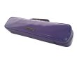 Photo1: NAHOK Flute Case Bag C Foot [Amadeus/wf] Violet / Black Genuine Leather Handle & Emblem {Waterproof, Temperature Adjustment & Shock Absorb}