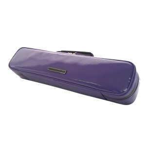 Photo: NAHOK Flute Case Bag B Foot [Amadeus/wf] Violet / Black Genuine Leather Handle {Waterproof, Temperature Adjustment & Shock Absorb}