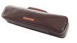 Photo1: NAHOK Flute Case Bag B Foot [Amadeus/wf] Chocolate / Camel Genuine Leather Handle {Waterproof, Temperature Adjustment & Shock Absorb}