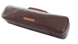 Photo: NAHOK Flute Case Bag B Foot [Amadeus/wf] Chocolate / Camel Genuine Leather Handle {Waterproof, Temperature Adjustment & Shock Absorb}