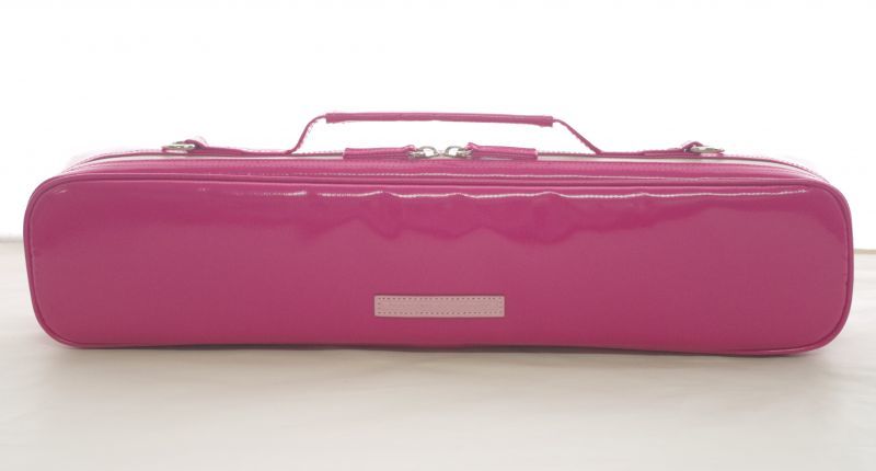 Photo2:  NAHOK Flute Case Bag B Foot [Amadeus/wf] Fuchsia Pink {Waterproof, Temperature Adjustment & Shock Absorb}