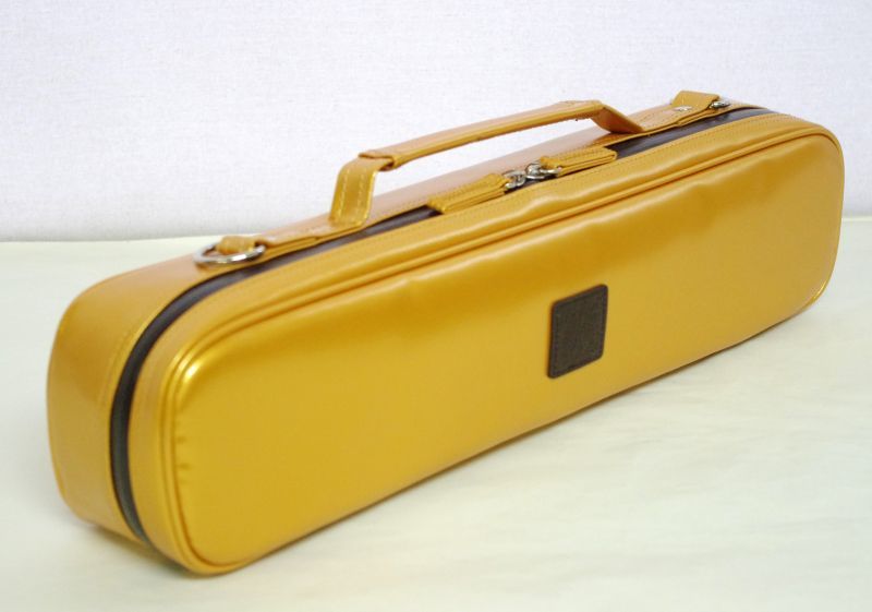 Photo2:  NAHOK Flute Case Bag C Foot [Amadeus/wf] Gold / Chocolate {Waterproof, Temperature Adjustment & Shock Absorb}