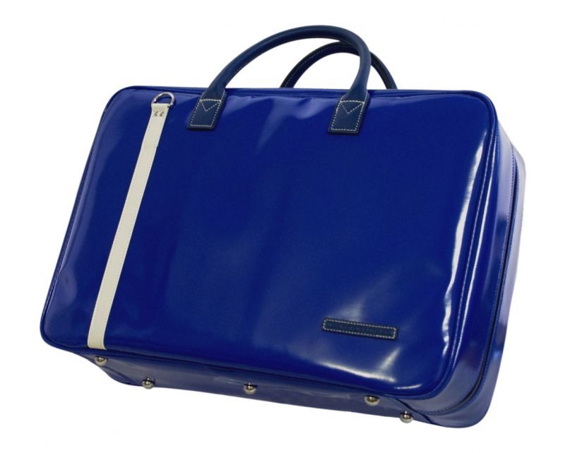 Photo1: NAHOK Wide Briefcase [Banderas II/wf] for Flute Players Dark Blue {Waterproof, Temperature Adjustment & Shock Absorb}