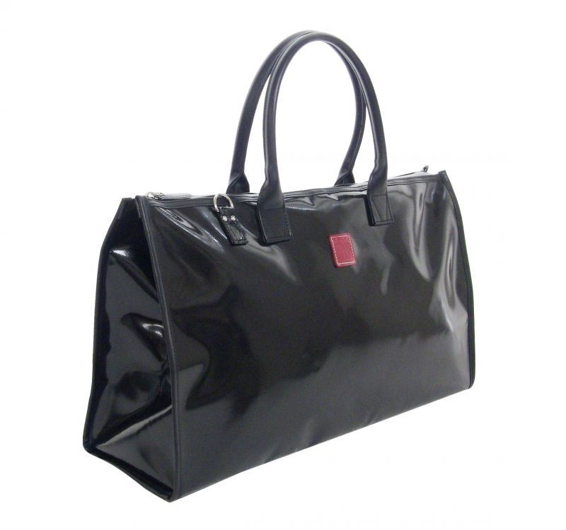 Photo1: NAHOK Lesson Tote [Swing/wf] for Flute Players Black, Dark Red {Waterproof}