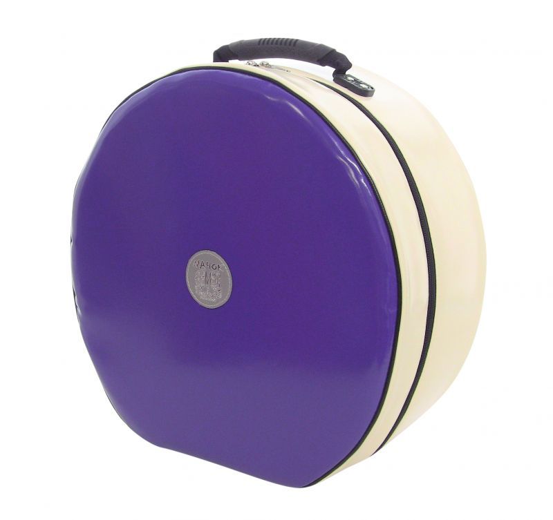 Photo1: NAHOK Backpack style 14inch Snare Drum Case with big snappie [Great Gatsby] Violet / Cream White {Waterproof, Temperature Adjustment & Shock Absorb}