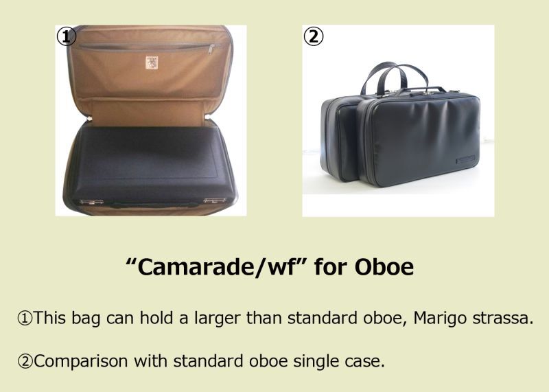 Photo: NAHOK Oboe Case Bag [Camarade/wf] Tricolor (Deep Blue, Ivory, German Red) {Waterproof, Temperature Adjustment & Shock Absorb}