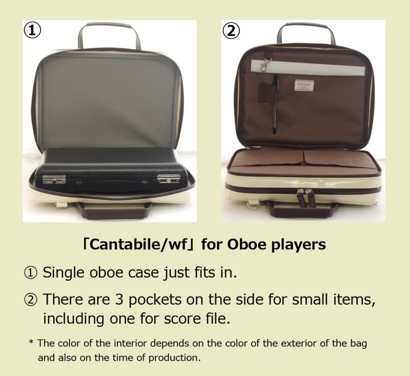Photo: NAHOK Briefcase for Oboe [Cantabile 2/wf] White / Pink {Waterproof, Temperature Adjustment & Shock Absorb}
