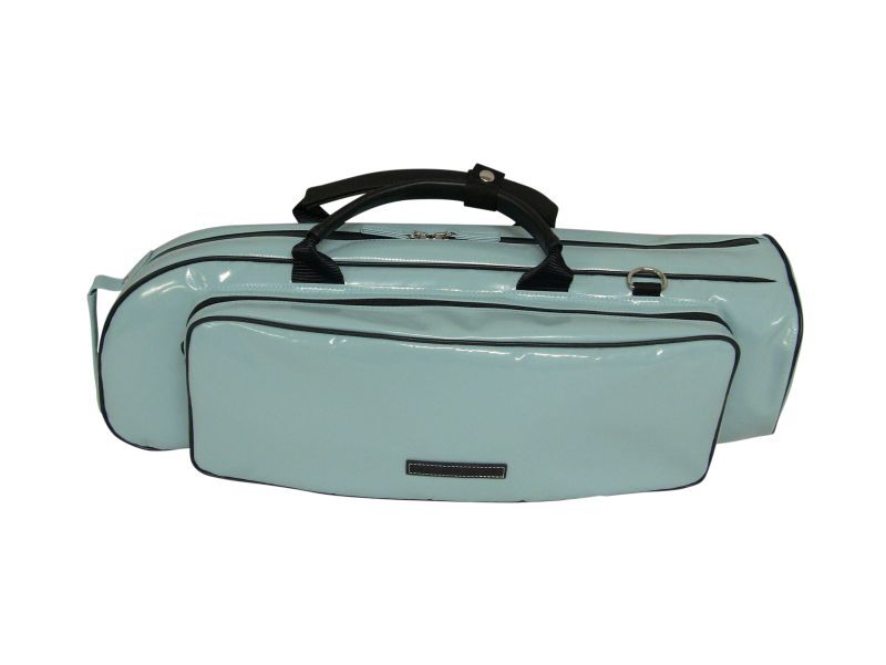 Photo1: NAHOK Trumpet Protection Case [Morricone/wf] Peacock Green with Mouthpiece Case {Waterproof, Temperature Adjustment & Shock Absorb}