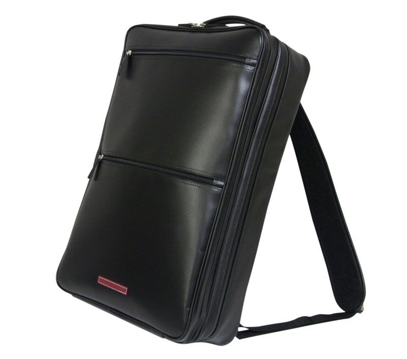 Photo1: NAHOK W Case 2 Compart Backpack [Carlito 2/wf] for Flute Players Matte Black {Waterproof, Temperature Adjustment & Shock Absorb}