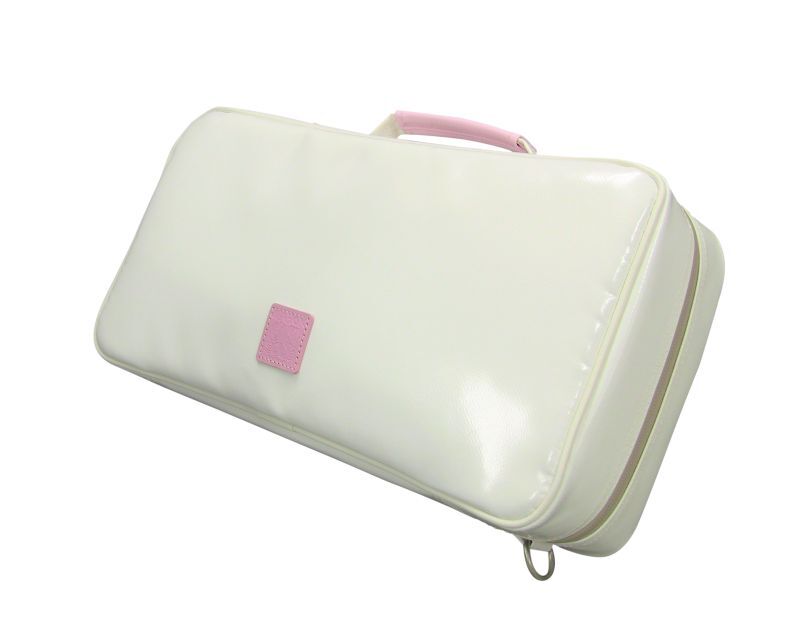Photo1: NAHOK Clarinet Case Bag [Appassionato/wf] White / Light Pink {Waterproof, Temperature Adjustment & Shock Absorb}