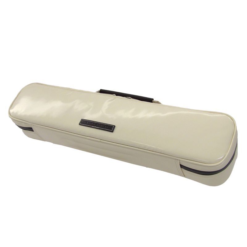 Photo1: NAHOK Flute Case Bag C Foot [Amadeus/wf] Ivory / Choco Genuine Leather Handle {Waterproof, Temperature Adjustment & Shock Absorb}