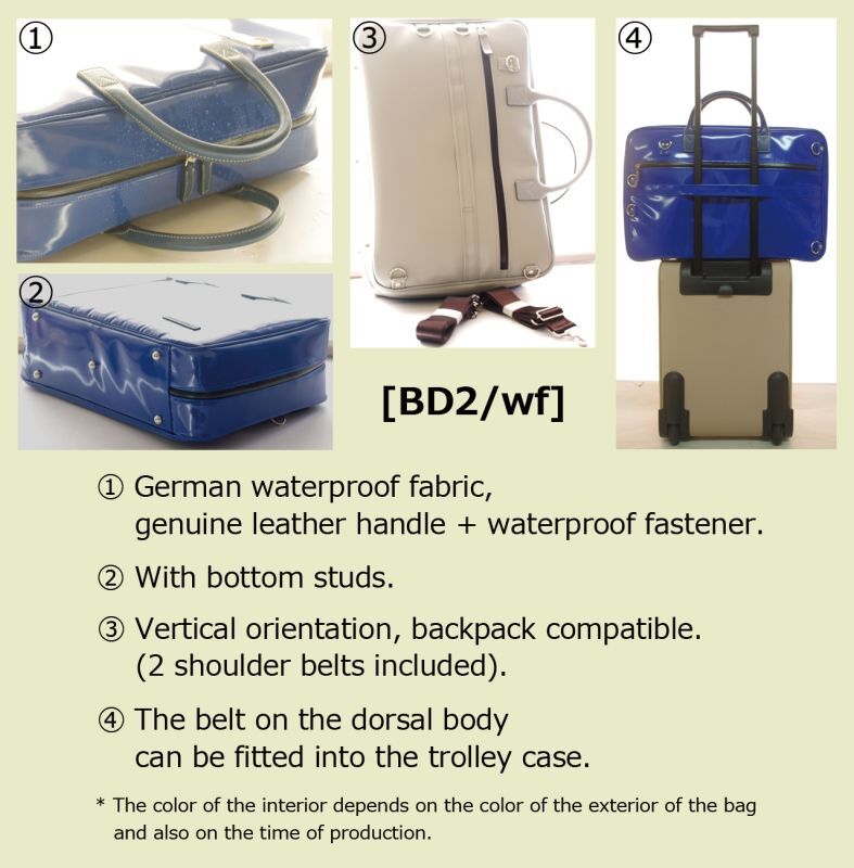 Photo: NAHOK Wide Briefcase [Banderas II/wf] for Flute Players Dark Blue {Waterproof, Temperature Adjustment & Shock Absorb}