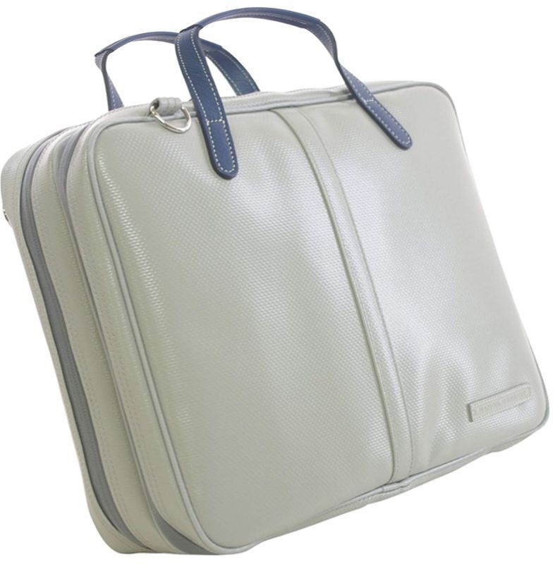 Photo1: NAHOK Briefcase for Oboe [Cantabile/wf] Matte Light Gray / Navy Blue {Waterproof, Temperature Adjustment & Shock Absorb}
