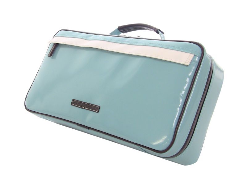 Photo1: NAHOK Clarinet Case Bag [Appassionato/wf] Peacock Green / White, Chocolate {Waterproof, Temperature Adjustment & Shock Absorb}