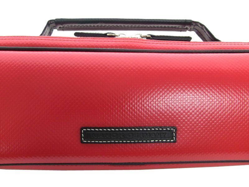 Photo2: NAHOK Flute Case Bag C Foot [Amadeus/wf] Matte Scarlet  {Waterproof, Temperature Adjustment & Shock Absorb}