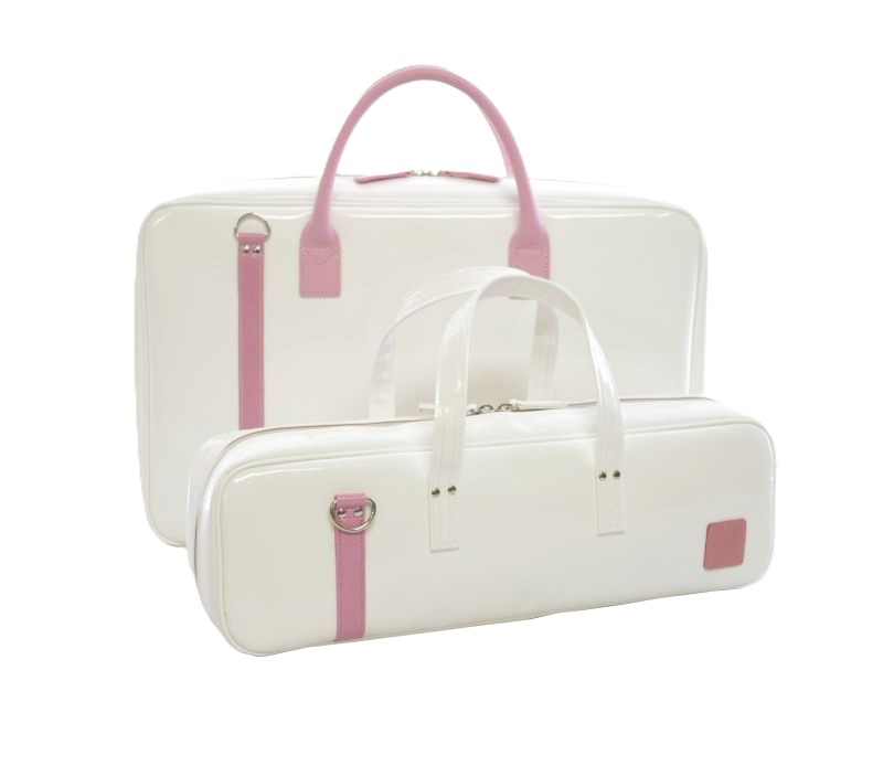 Photo: NAHOK Flute & Piccolo Case Bag C Foot [Grand Master2/wf] White / Pink {Waterproof, Temperature Adjustment & Shock Absorb}