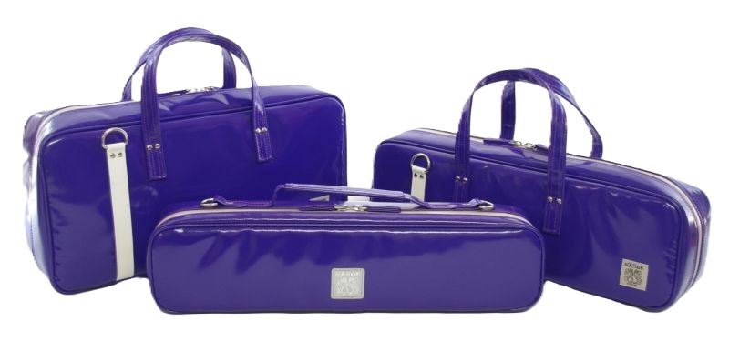 Photo: NAHOK Flute & Piccolo Case Bag C Foot [Grand Master2/wf] Violet / White {Waterproof, Temperature Adjustment & Shock Absorb}