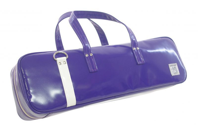 Photo1: NAHOK Flute & Piccolo Case Bag C Foot [Grand Master2/wf] Violet / White {Waterproof, Temperature Adjustment & Shock Absorb}