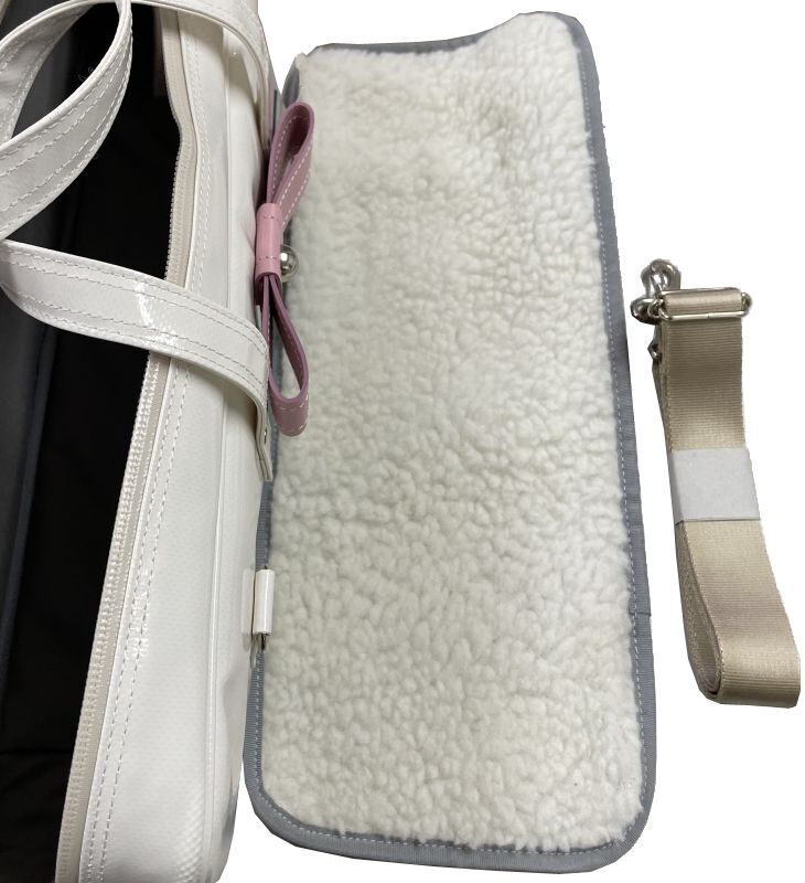 Photo: NAHOK Flute & Piccolo Case Bag C Foot [Grand Master2/wf] White / Light Pink Genuine Leather Ribbon {Waterproof, Temperature Adjustment & Shock Absorb}