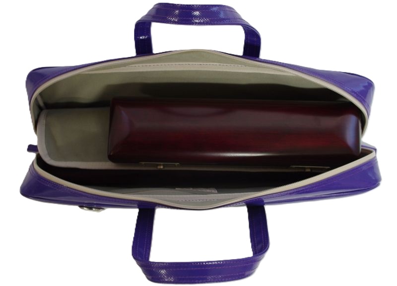 Photo: NAHOK Flute & Piccolo Case Bag C Foot [Grand Master2/wf] Violet / White {Waterproof, Temperature Adjustment & Shock Absorb}