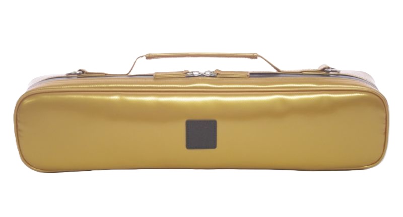 Photo3:  NAHOK Flute Case Bag C Foot [Amadeus/wf] Gold / Chocolate {Waterproof, Temperature Adjustment & Shock Absorb}