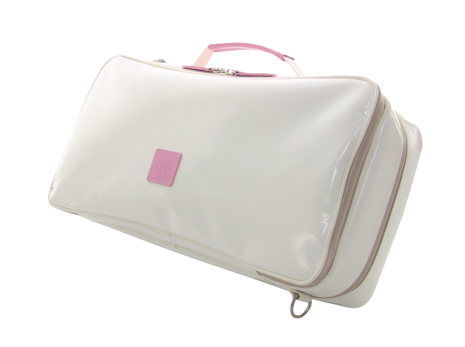 Photo1: NAHOK Clarinet Case Bag 2compartments  [Appassionato2/wf] White / Light Pink {Waterproof, Temperature Adjustment & Shock Absorb}