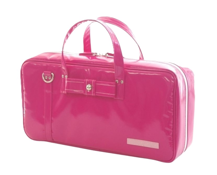 Photo2: NAHOK Clarinet Case Bag [Camarade/wf] Fuchsia Pink / Ribbon {Waterproof, Temperature Adjustment & Shock Absorb}