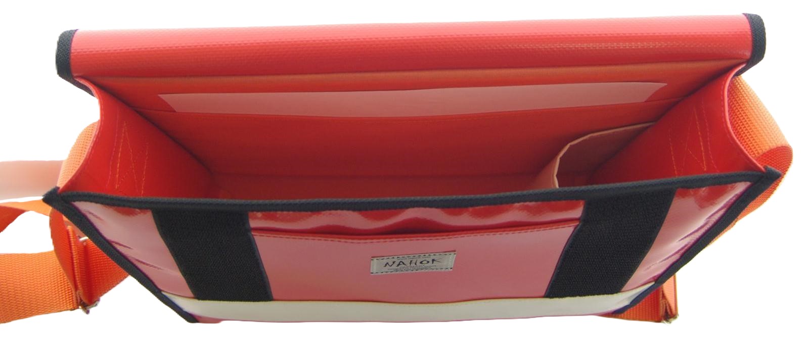 Photo: NAHOK Messenger Bag [Schneider] Scarlet / Ivory {Waterproof, Temperature Adjustment & Shock Absorb}