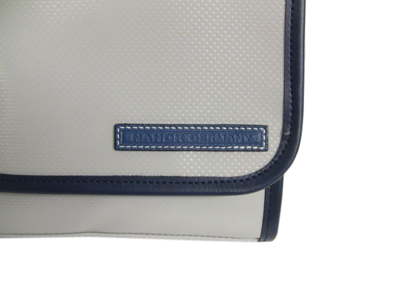 Photo2: NAHOK Pochette [Bandits 2/wf] Matte Light Grey / Dark Blue {Waterproof}