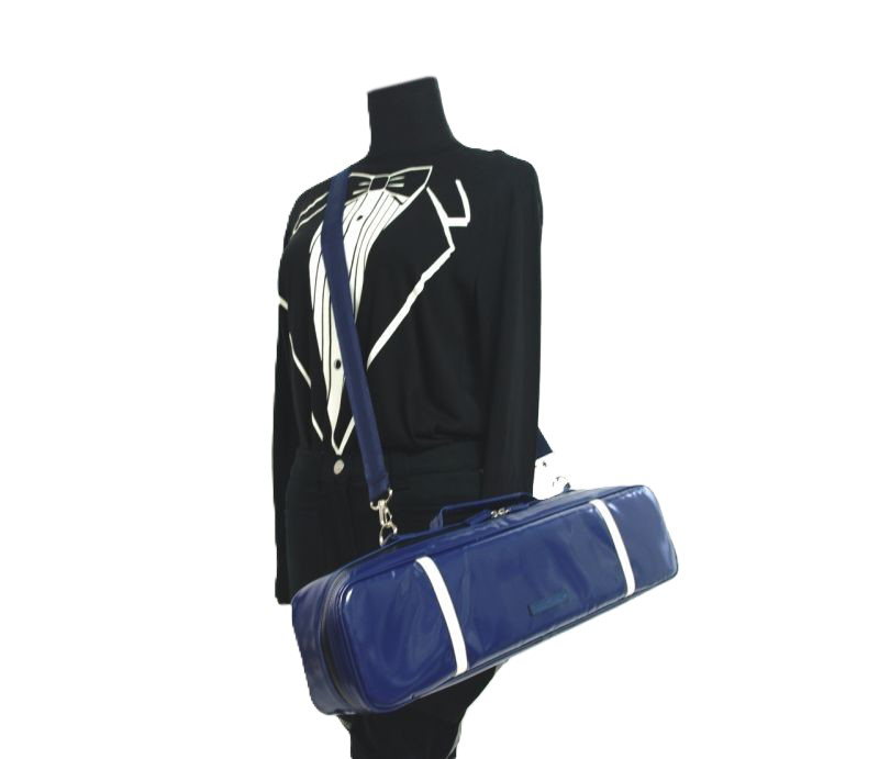 Photo5: NAHOK Alto Flute Case Guard B Foot [Krysar/wf] Deep Blue / Ivory {Waterproof, Temperature Adjustment & Shock Absorb}