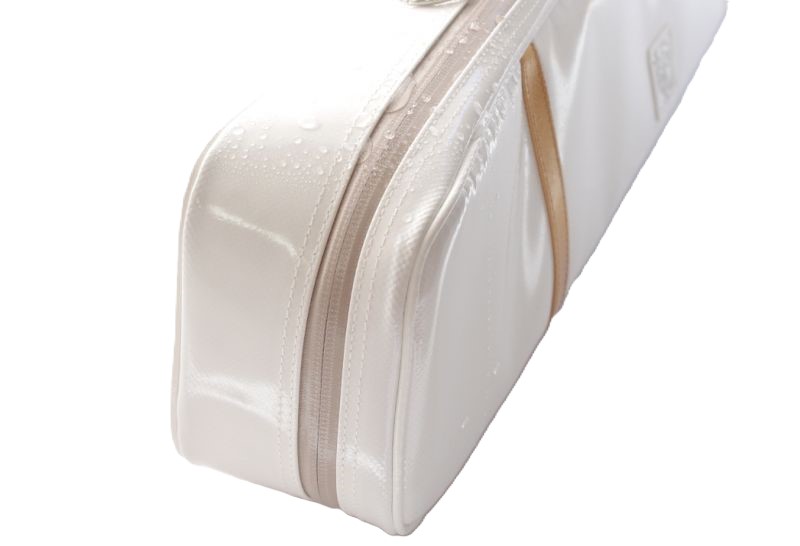 Photo3: NAHOK Alto Flute Case Guard B Foot [Krysar/wf] White / Gold {Waterproof, Temperature Adjustment & Shock Absorb}