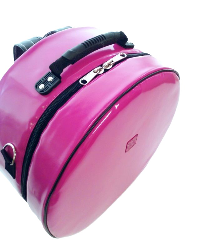 Photo2: NAHOK Backpack style 14inch Snare Drum Case with big snappie [Great Gatsby 2] Fuchsia Pink {Waterproof, Temperature Adjustment & Shock Absorb}