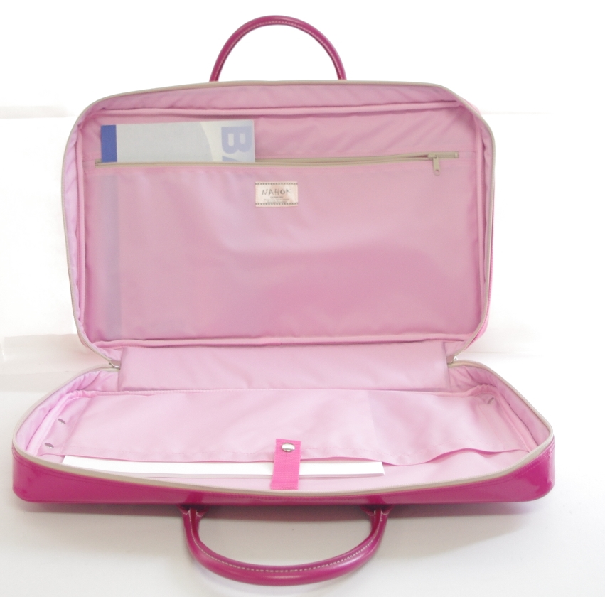 Photo: NAHOK Oblong Briefcase [Ludwig/wf] Fuchsia Pink {Waterproof, Temperature Adjustment & Shock Absorb}