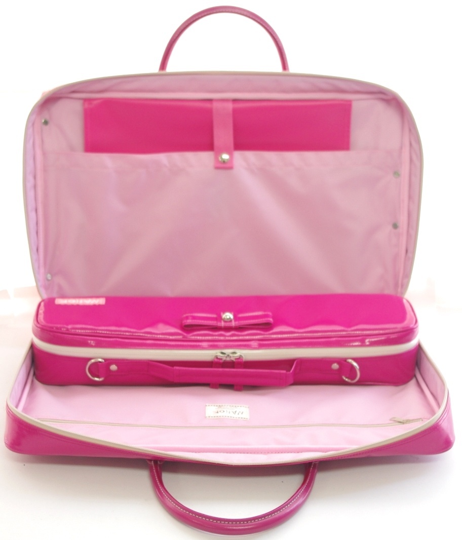 Photo: NAHOK Score Briefcase [Ludwig/wf] for Flute Players Fuchsia Pink {Waterproof, Temperature Adjustment & Shock Absorb}