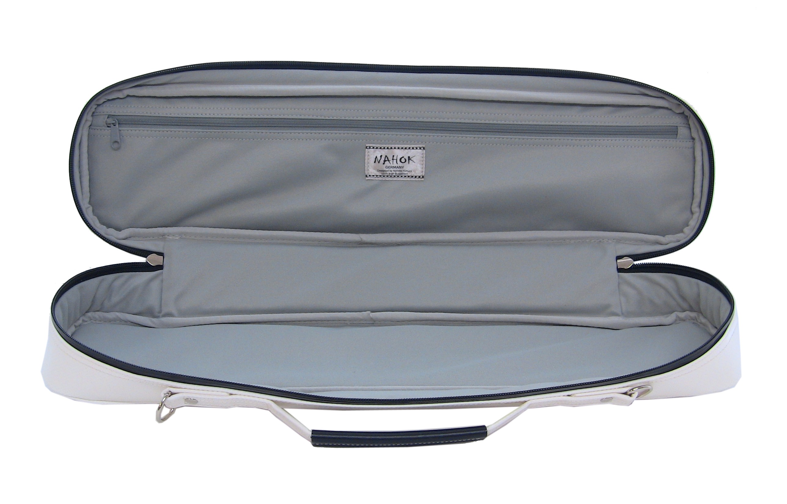 Photo: NAHOK Alto Flute Case Guard B Foot [Krysar/wf] White / Black {Waterproof, Temperature Adjustment & Shock Absorb}