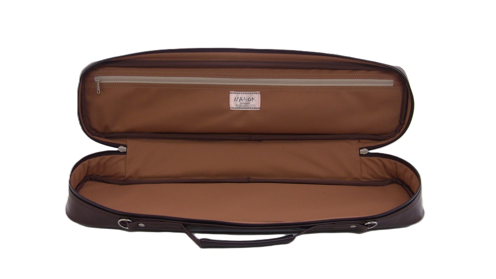 Photo: NAHOK Alto Flute Case Guard B Foot [Krysar/wf] Chocolate / Gold {Waterproof, Temperature Adjustment & Shock Absorb}