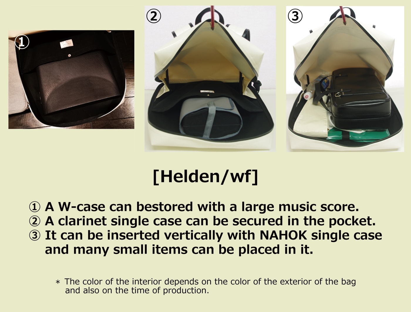 Photo: Lightweight Backpack for Clarinet [Helden/wf]  Black