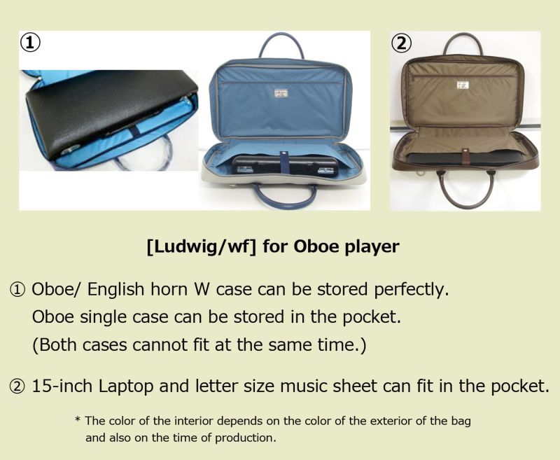 Photo: NAHOK Score brief case [Ludwig/wf] Matte Light Grey / Navy Blue {Waterproof, Temperature Adjustment & Shock Absorb}